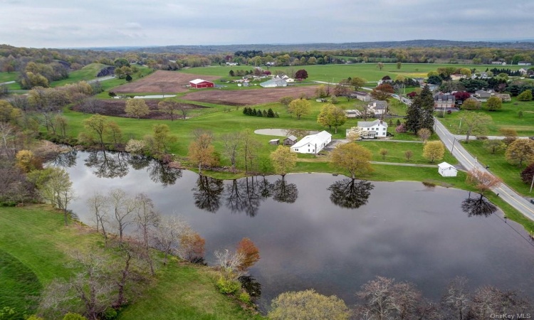 Beautiful pastoral setting.  This property has 20 feet of pond rights.