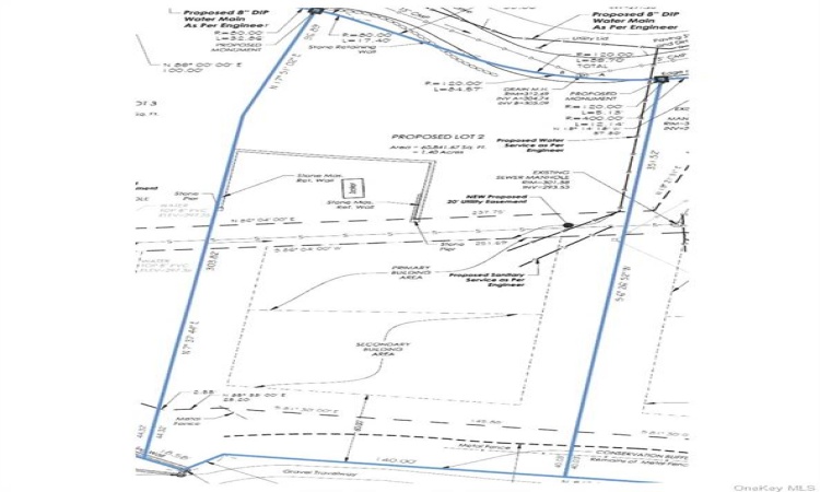 Lot 2 has a stone wall, from the original Halsey Estate, which can be incorporated in your plan for historical value and character.