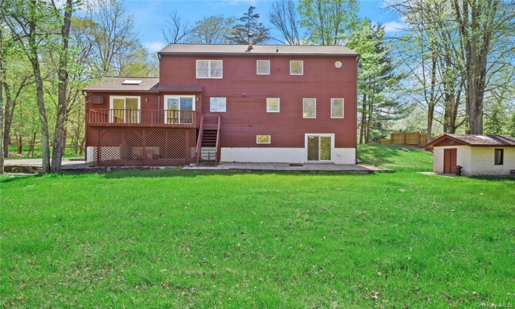 Gorgeous level and private backyard