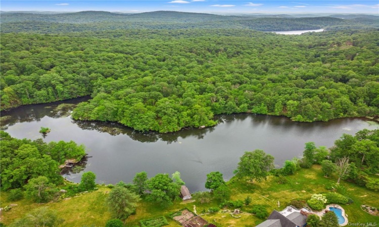 most of lake from south