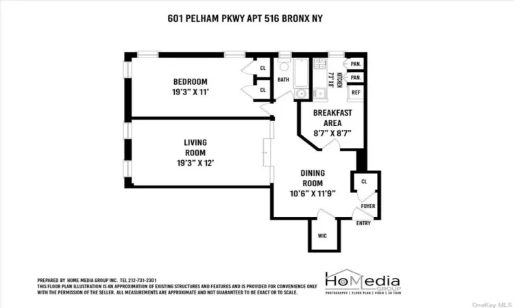 601 Pelham Parkway, New York, NY, 1 Bedroom Bedrooms, 3 Rooms Rooms,1 BathroomBathrooms,Residential,For Sale,Pelham,H6265588