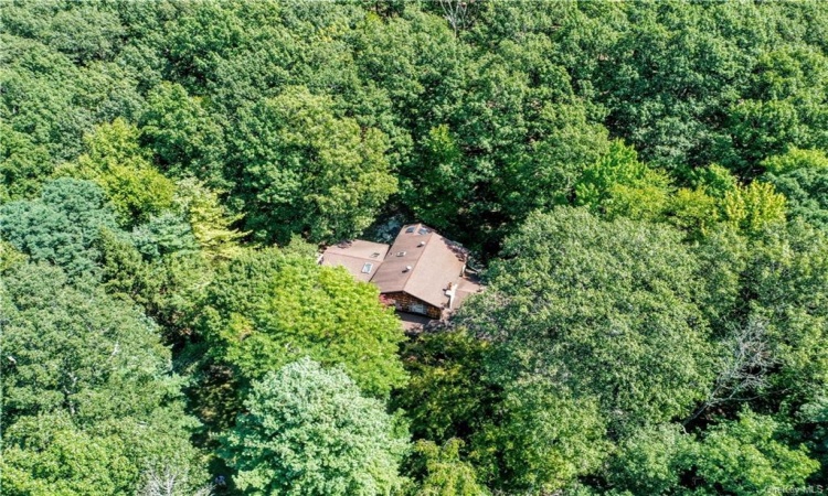 Aerial view of home