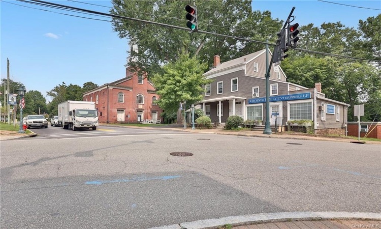 Street 4 way intersection