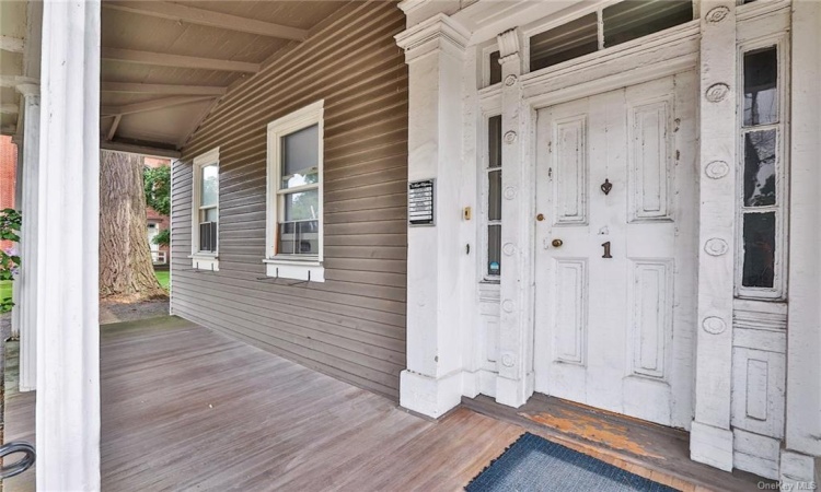 Front entrance & porch