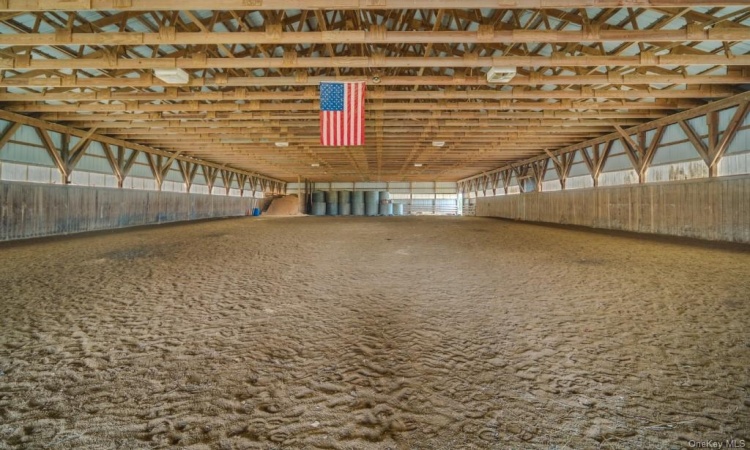 Inside of barn