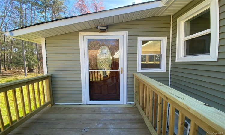 BACK PORCH ENTRANCE TO KITCHEN