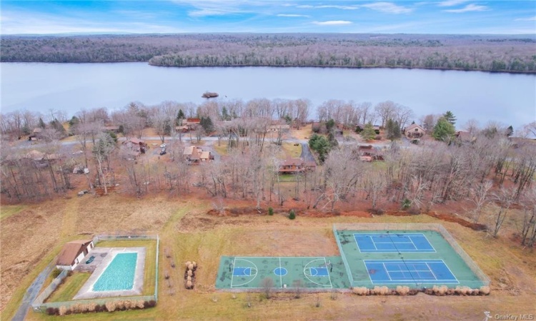 Community pool and tennis courts