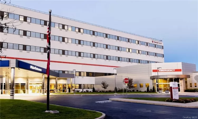 Garnet Health Medical Center across the Highway.