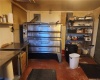 pizza oven and kitchen