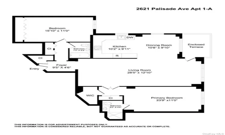 2621 Palisade Avenue, New York, NY, 2 Bedrooms Bedrooms, 4 Rooms Rooms,2 BathroomsBathrooms,Residential,For Sale,Palisade,H6285806