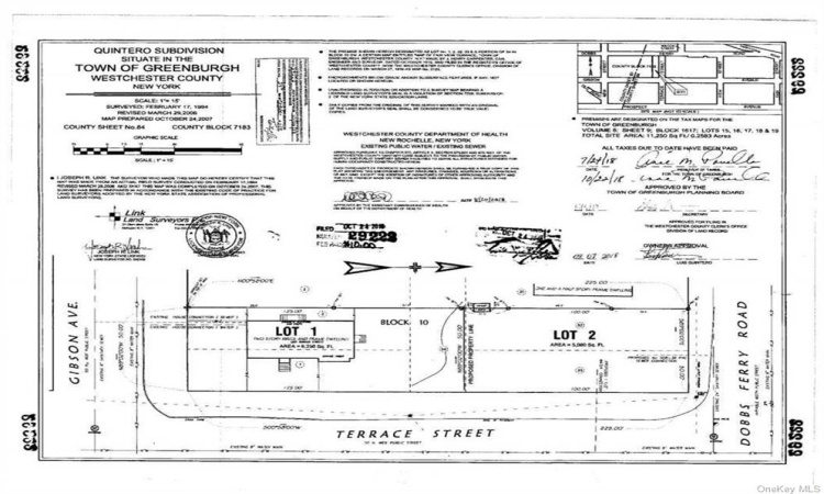 Dobbs Ferry Road, Greenburgh, NY, ,Land,For Sale,Dobbs Ferry,H6241706