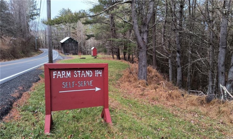 Nearby farm stand.