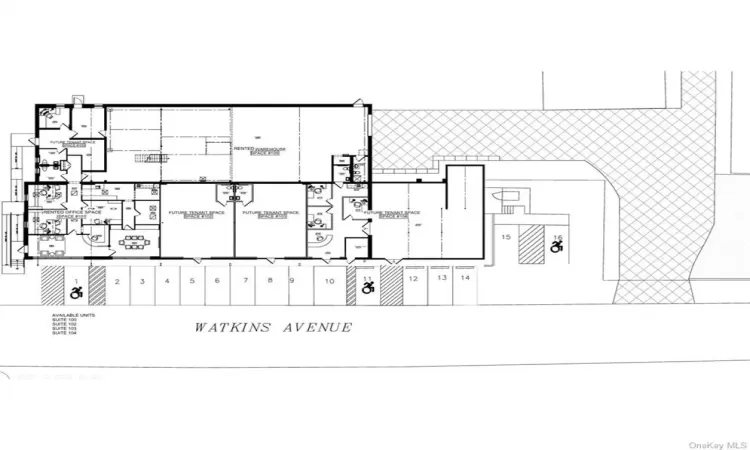 First Floor Plan. Landlord subdivide Suites to suit