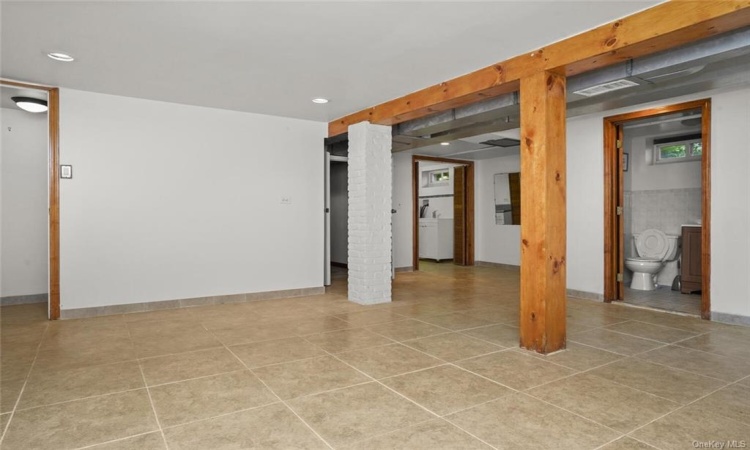 Another view of the large finished basement.