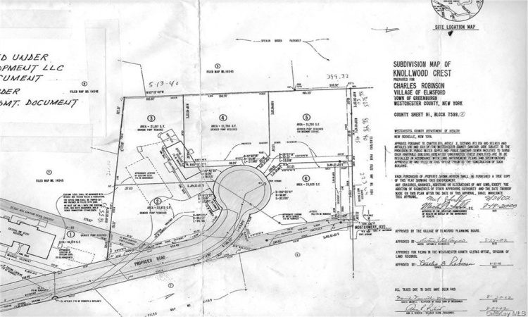 Knollwood Crest Subdivision Map - This property is Lot 3 on the map