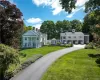 View of front of house with a front lawn