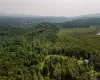 Aerial view with a mountain view