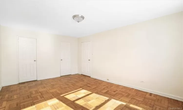 Bedroom with two closets