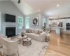 Family Room and Kitchen Virtually Staged