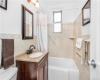 modern windowed bathroom