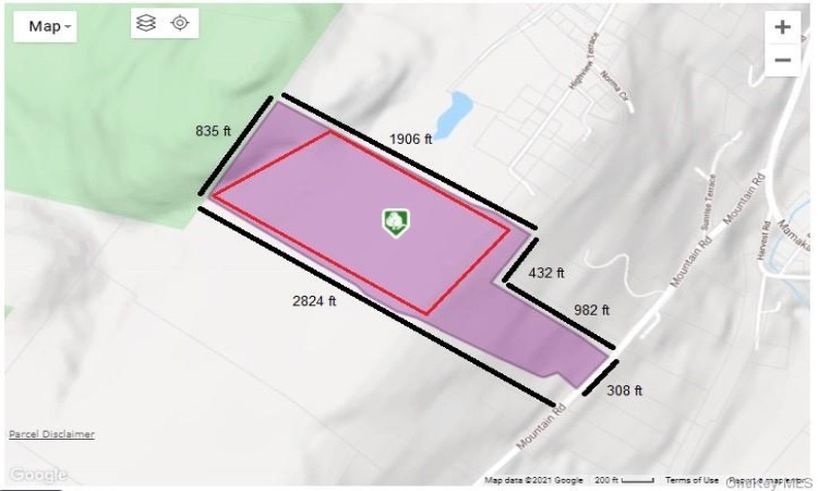 Outlined area level. approx 22 acres.