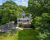 Aerial view of home and grounds