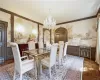 Elegant Formal Dining Room with 9'2