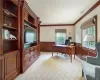 Bedroom Used as an Office Connects to Jack and Jill Bathroom Shared with Sitting Room