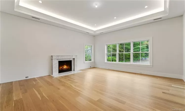 Primary Suite with gas fireplace