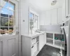 Laundry room with direct access to the backyard.