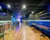 Recreation room featuring hardwood / wood-style flooring