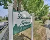 Community sign with a lawn