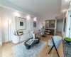 Living room featuring light hardwood / wood-style floors