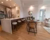 Dining area featuring light hardwood / wood-style flooring