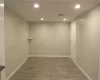 Empty room with wood-type flooring