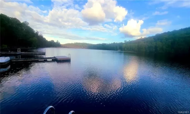 Watch the sunset on the dock