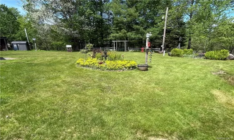 Beautiful gardens outside the restaurant