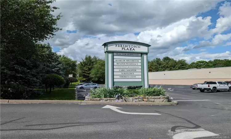 View of the Plaza parking lot