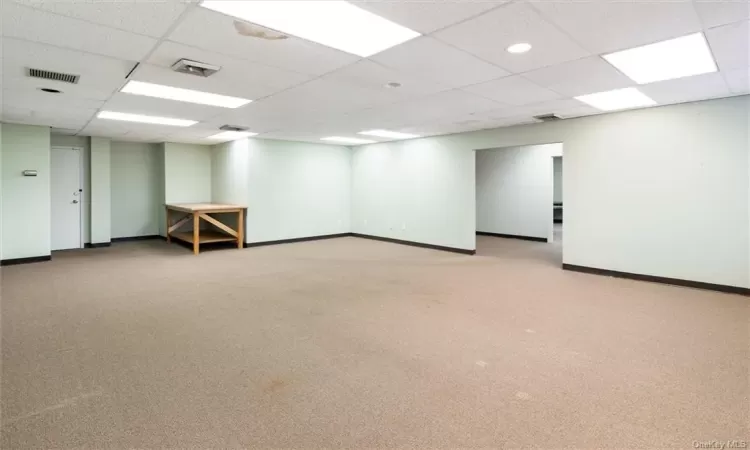 Main room showing office to right