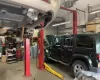 Garage featuring a garage door opener and washer / clothes dryer