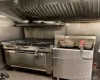 Kitchen with light tile patterned flooring