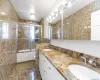 Large Updated Narble Master Bathroom