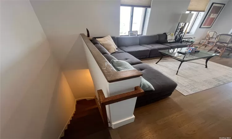 Living Room to Stairs Leading to Master Bedroom