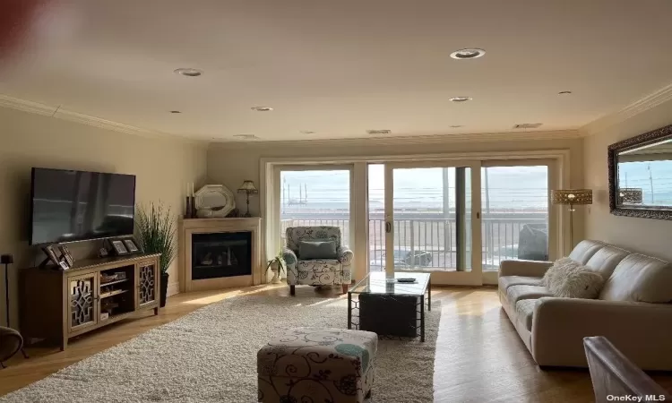 living room with oceanview