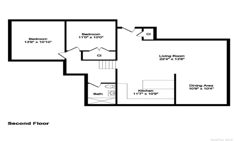 526 Broadway, Long Beach, NY, 3 Bedrooms Bedrooms, 5 Rooms Rooms,1 BathroomBathrooms,Residential Lease,For Rent,Broadway,3575100