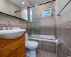 Fully Tiled Bathroom