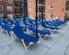 Common pool patio deck