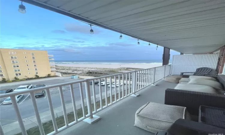 terrace with ocean view