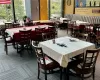 Dining area featuring carpet