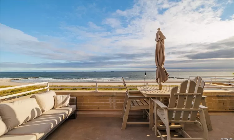 Welcome to 180 Square Feet of Private Oceanfront Terrace!